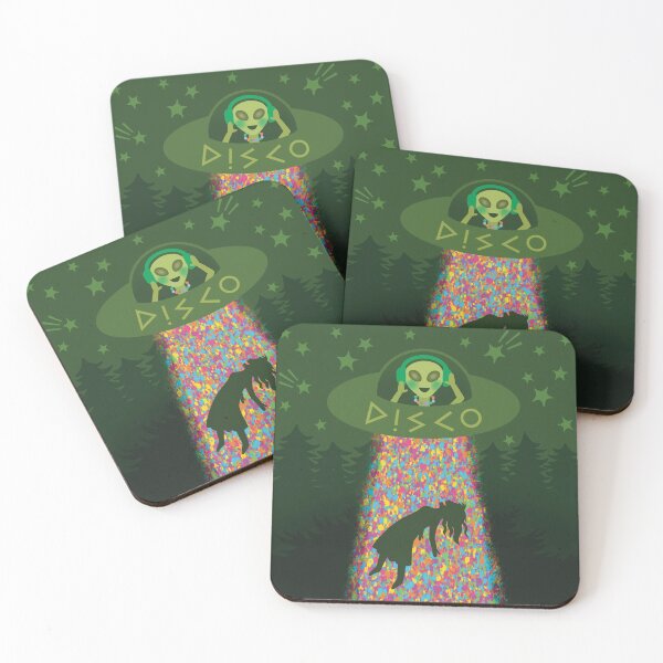 Item preview, Alien DJ UFO Green Disco designed and sold by BloomJoyStudio.