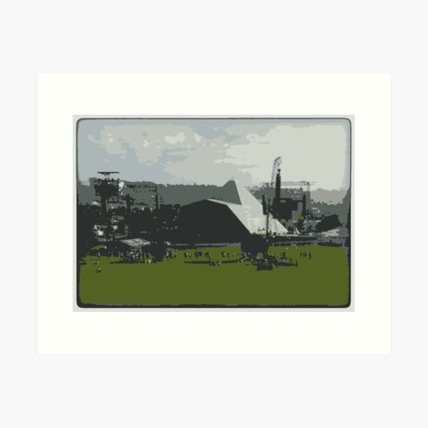 Item preview, Glastonbury Pyramid Stage Art designed and sold by unitydesigneu.