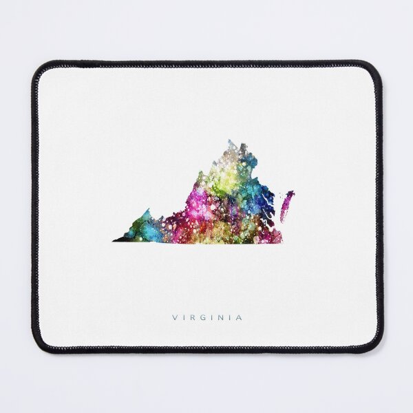 Item preview, Virginia Map Watercolor Painting designed and sold by InkistPrints.
