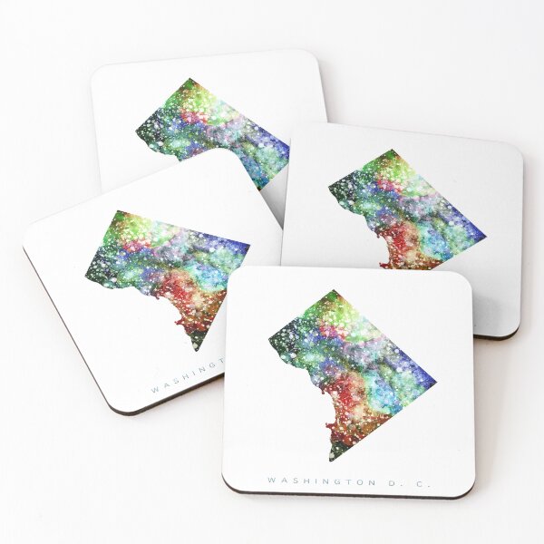 Item preview, Washington DC Map Watercolor Painting designed and sold by InkistPrints.