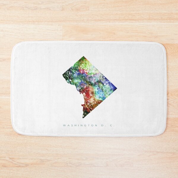 Item preview, Washington DC Map Watercolor Painting designed and sold by InkistPrints.
