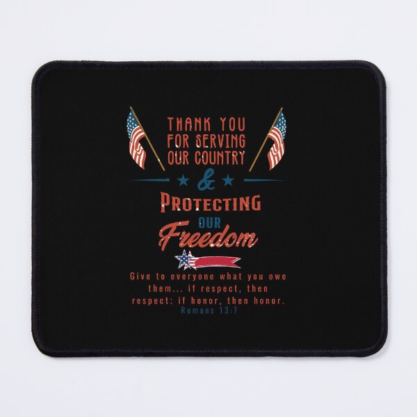 Item preview, Christian declaration to give thanks to all who served. USA Patriot Pride. designed and sold by onlyscriptures.