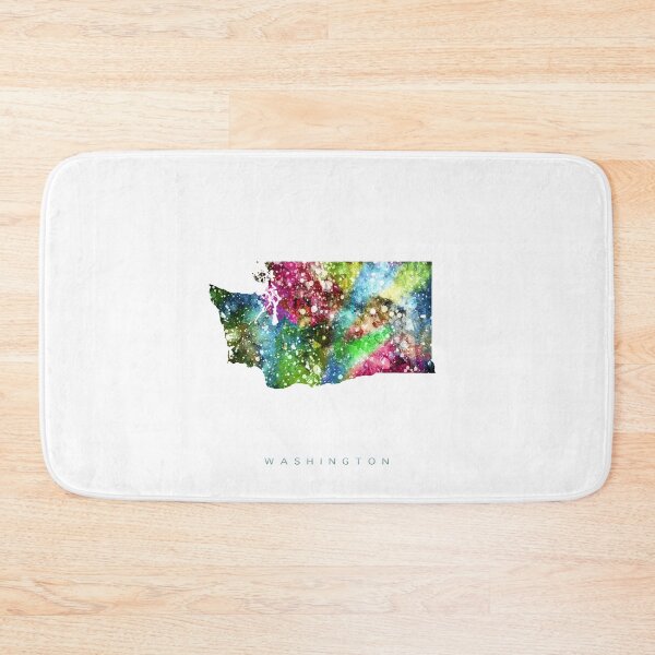 Item preview, Washington Map Watercolor Painting designed and sold by InkistPrints.