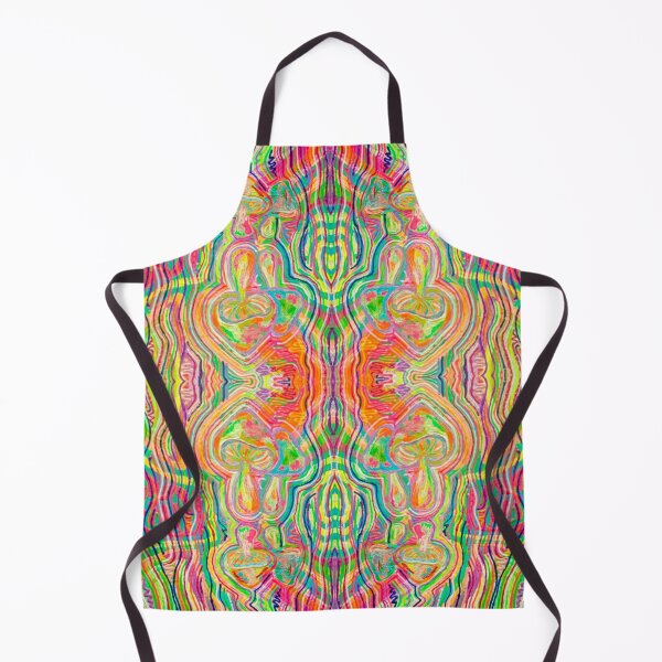 Reflection - Mushrooms - Acrylic Psychedelic Apron