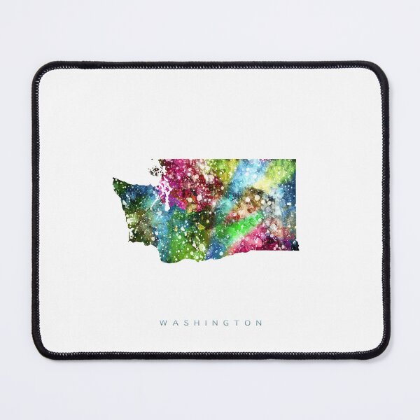 Item preview, Washington Map Watercolor Painting designed and sold by InkistPrints.