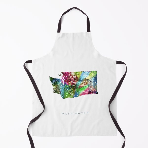 Item preview, Washington Map Watercolor Painting designed and sold by InkistPrints.