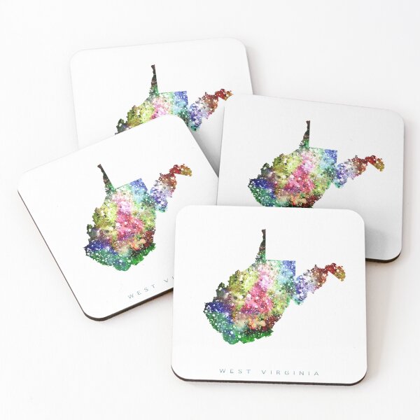 Item preview, West Virginia Map Watercolor Painting designed and sold by InkistPrints.
