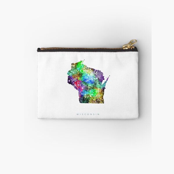 Item preview, Wisconsin Map Watercolor Painting designed and sold by InkistPrints.