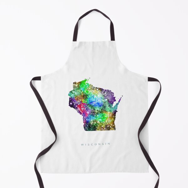 Item preview, Wisconsin Map Watercolor Painting designed and sold by InkistPrints.