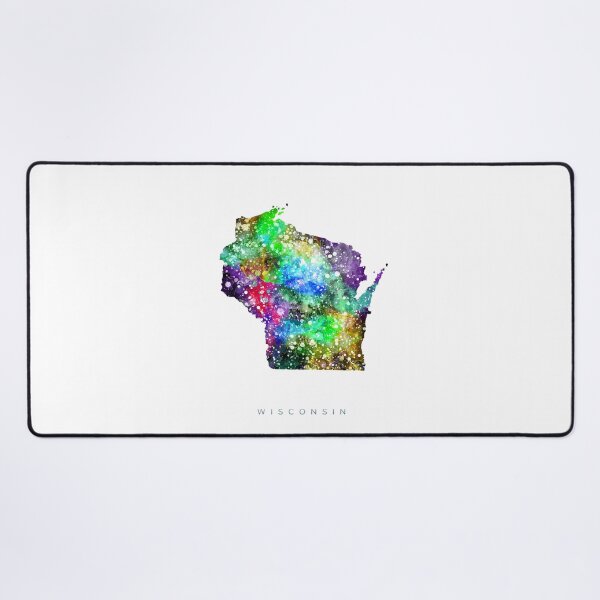 Item preview, Wisconsin Map Watercolor Painting designed and sold by InkistPrints.