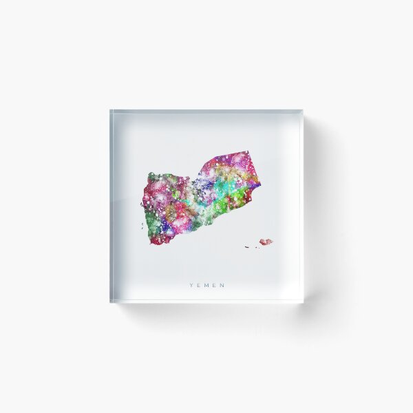 Item preview, Yemen Map Watercolor Painting designed and sold by InkistPrints.