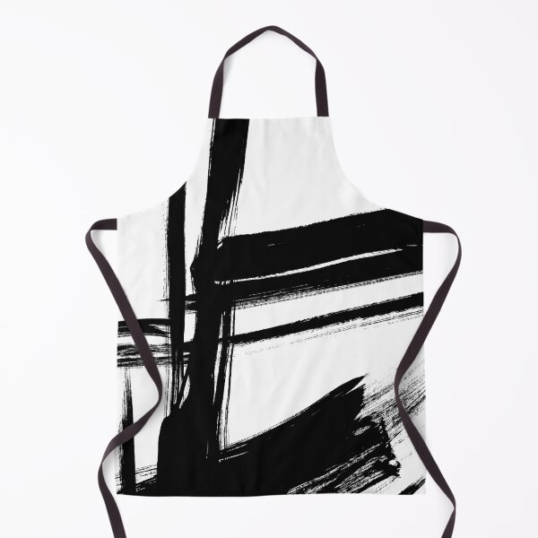 Item preview, Black and White Abstract Art, Black Brush Strokes 529a designed and sold by Szafranscy Art Studio.