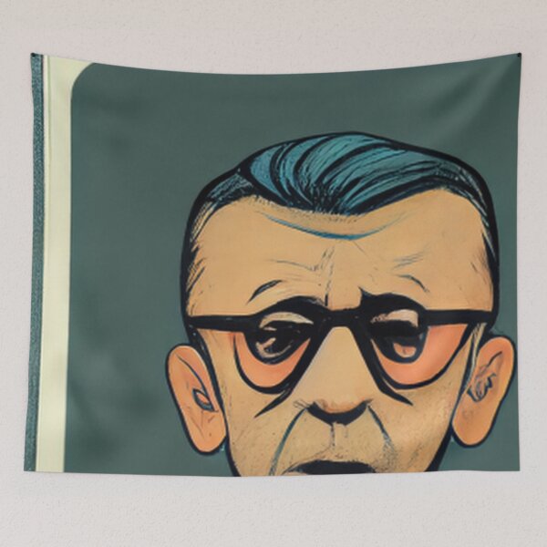 Item preview, Jean Paul Sartre  designed and sold by ComicsFactory.