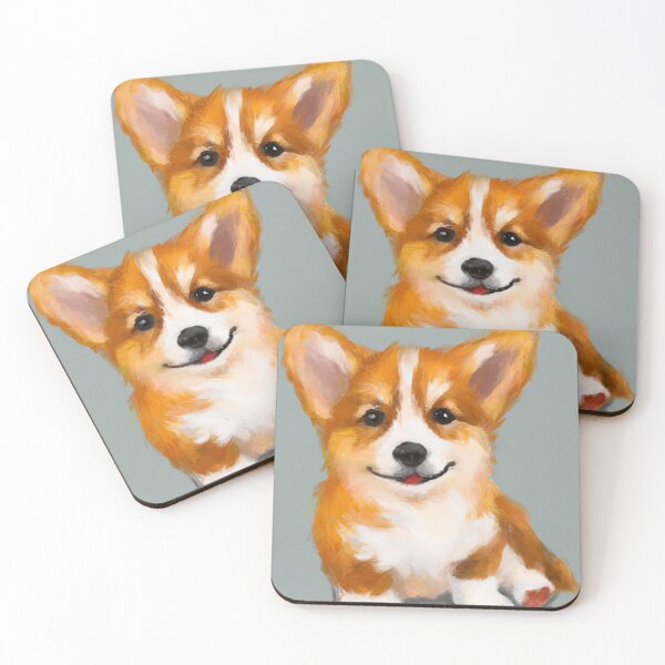 Item preview, cute corgi puppy 3 designed and sold by cutiepeupies.