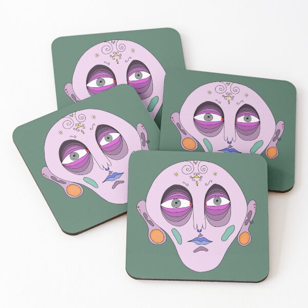Item preview, PINK ALIEN PORTRAIT designed and sold by coolfishh.