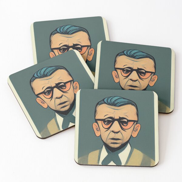Item preview, Jean Paul Sartre  designed and sold by ComicsFactory.