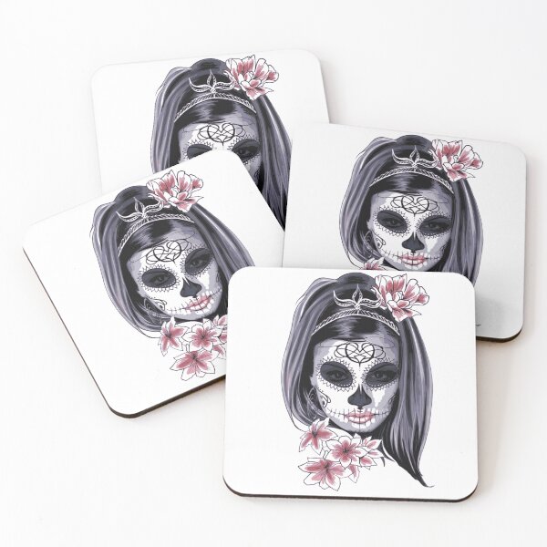 Item preview, Day Of The Dead Skull designed and sold by Ink Bloom Studio ⭐⭐⭐⭐⭐.