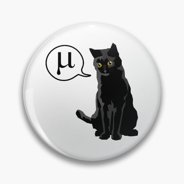 Item preview, Physics Black Cat Mu Meow designed and sold by hennejac.