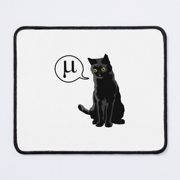 Item preview, Physics Black Cat Mu Meow designed and sold by hennejac.