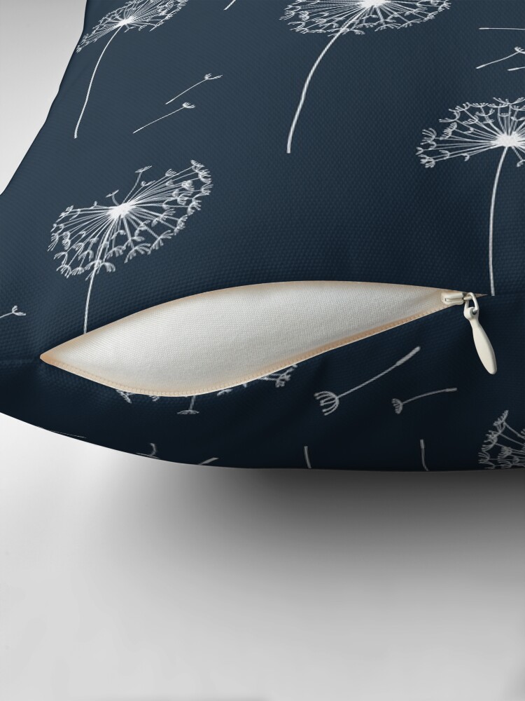 Thumbnail 2 of 4, Pillow, Floral pattern of dandelions designed and sold by alijun.
