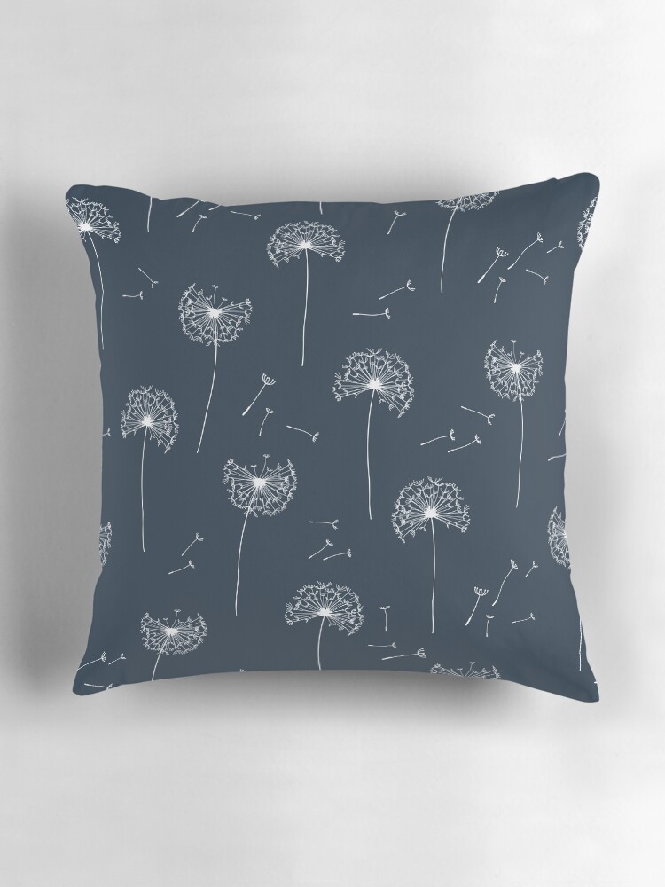 Thumbnail 3 of 4, Pillow, Floral pattern of dandelions designed and sold by alijun.