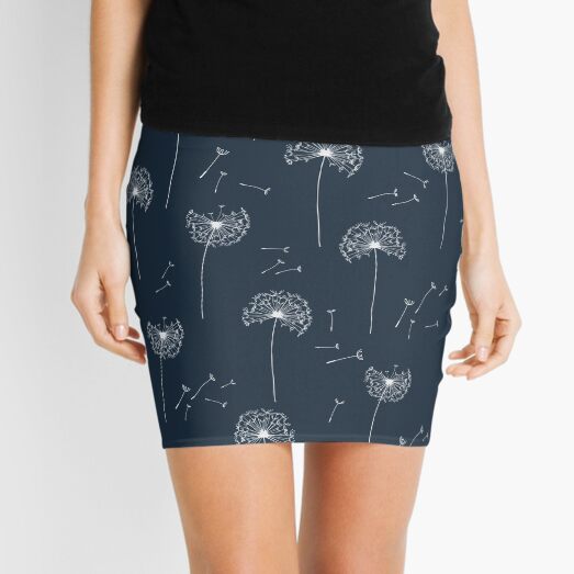 Floral pattern of dandelions Mini Skirt