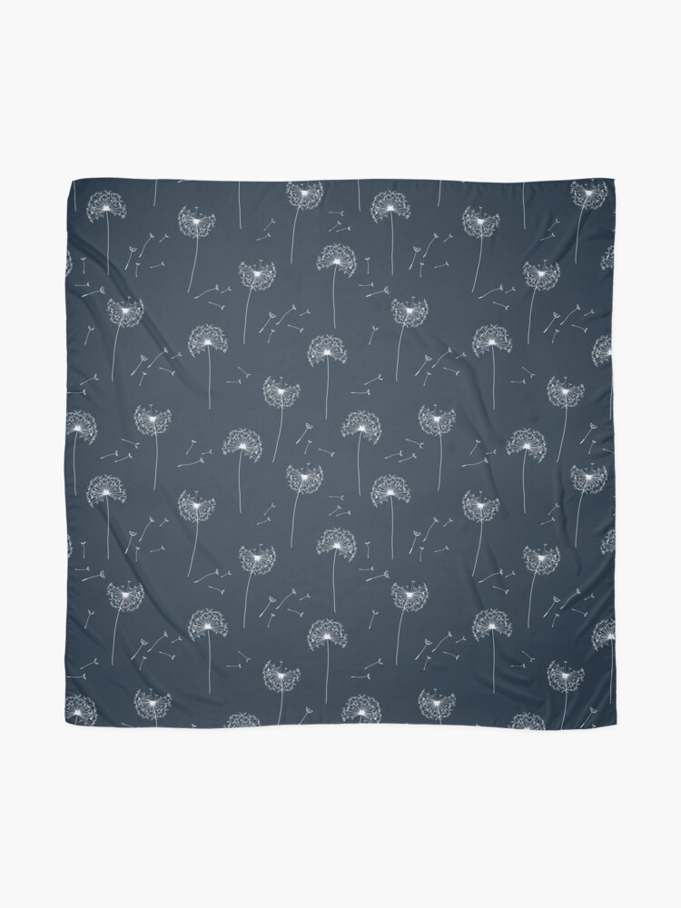 Alternate view of Floral pattern of dandelions Scarf