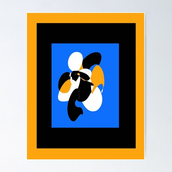 Item preview, Abstract Portrait Blue And Yellow  designed and sold by Lvl01Artist.