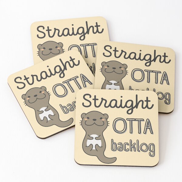 Item preview, Straight Otta Backlog Funny Agile Otter designed and sold by trendingatees.