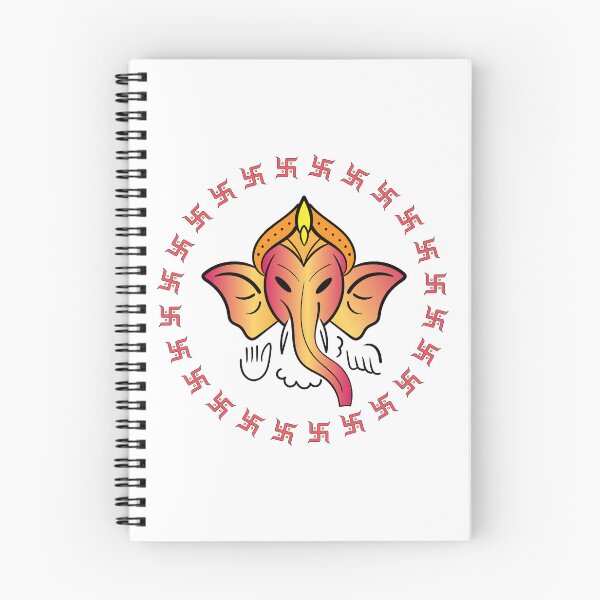 Artikelvorschau, Hindu-Gott 'Ganesh' Illustratin mit 'Hakenkreuz'-Symbol entworfen und verkauft von deepakrode7.