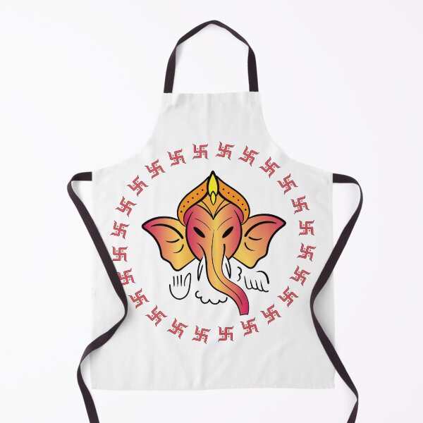 Item preview, Hindu God 'Ganesh' Illustratin with 'Swastika' symbol designed and sold by deepakrode7.