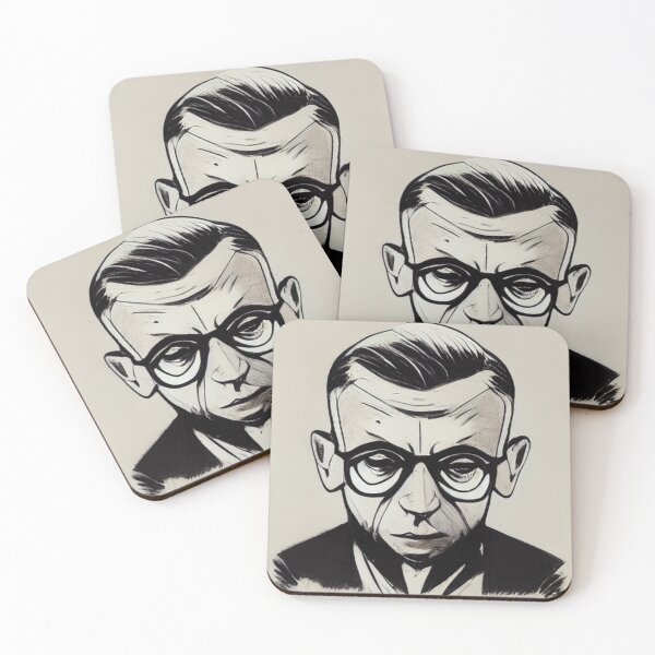Item preview, Jean Paul Sartre designed and sold by ComicsFactory.