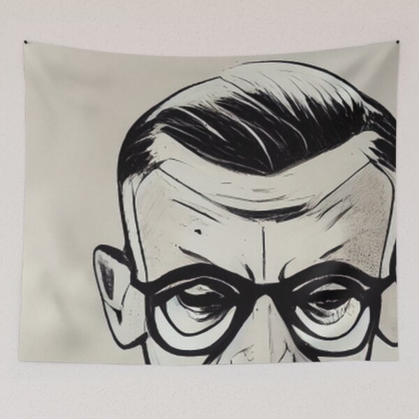 Item preview, Jean Paul Sartre designed and sold by ComicsFactory.