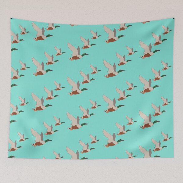 Item preview, The classic image of three ducks in flight.Blue designed and sold by janesg.