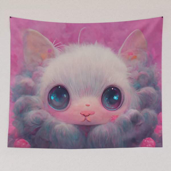 Item preview, Cotton candy cat designed and sold by Milkywonka.