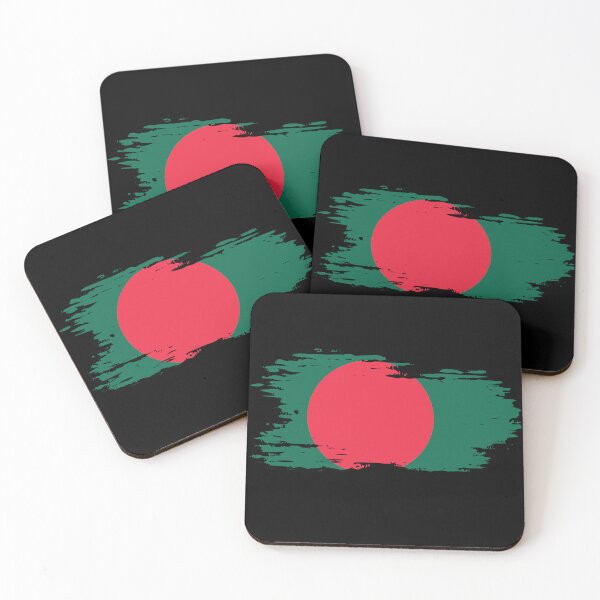 Item preview, Bangladesh - national flag, brush effect designed and sold by Mohja-Design.