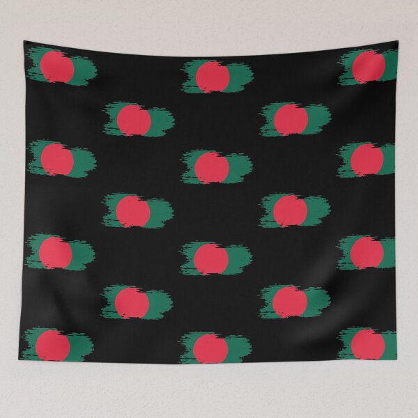 Item preview, Bangladesh - national flag, brush effect designed and sold by Mohja-Design.