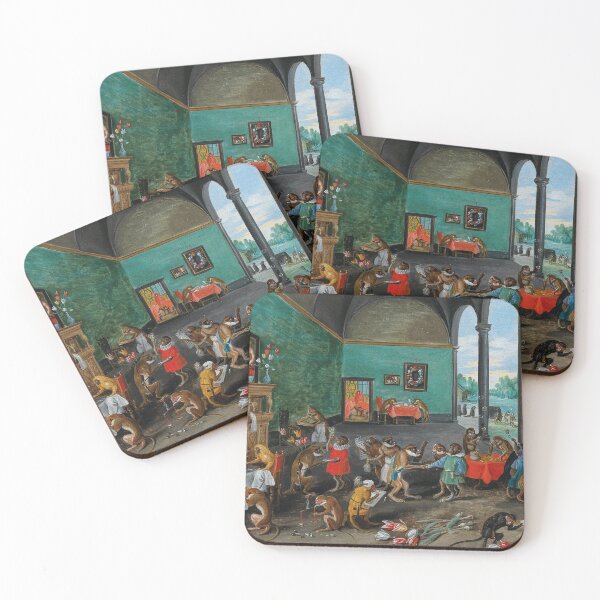 Item preview, An Allegory of Tulipomania | Jan Brueghel II | 1640 Baroque Monkey Art designed and sold by CJET.