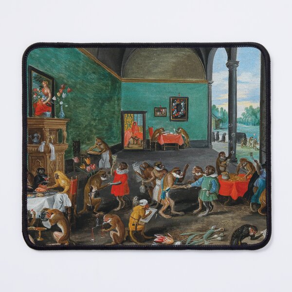 Item preview, An Allegory of Tulipomania | Jan Brueghel II | 1640 Baroque Monkey Art designed and sold by CJET.