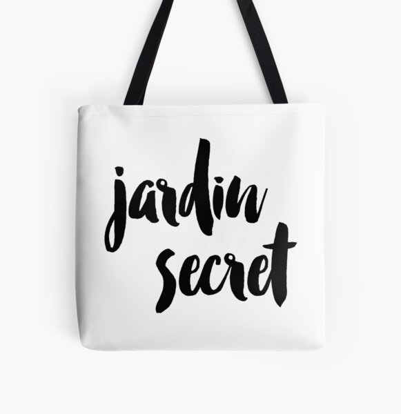 Aperçu de l'œuvre Jardin Secret Handwritten French Quote créée et vendue par carodel.