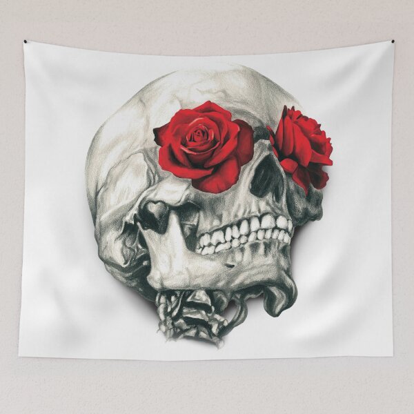 Item preview, Day Of The Dead Skull designed and sold by Ink Bloom Studio ⭐⭐⭐⭐⭐.