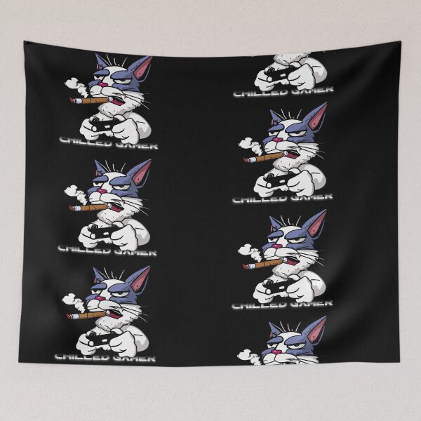 Item preview, Chilled Gamer Cat design designed and sold by Boztik-Designs.