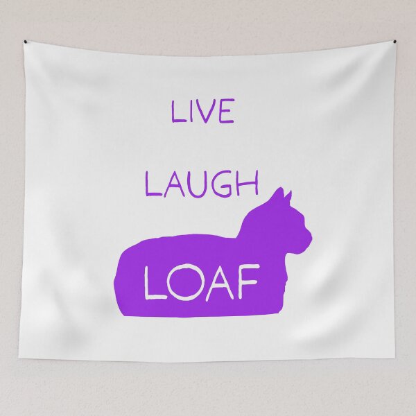Item preview, Live Laugh Loaf - purple designed and sold by CCCDesign.