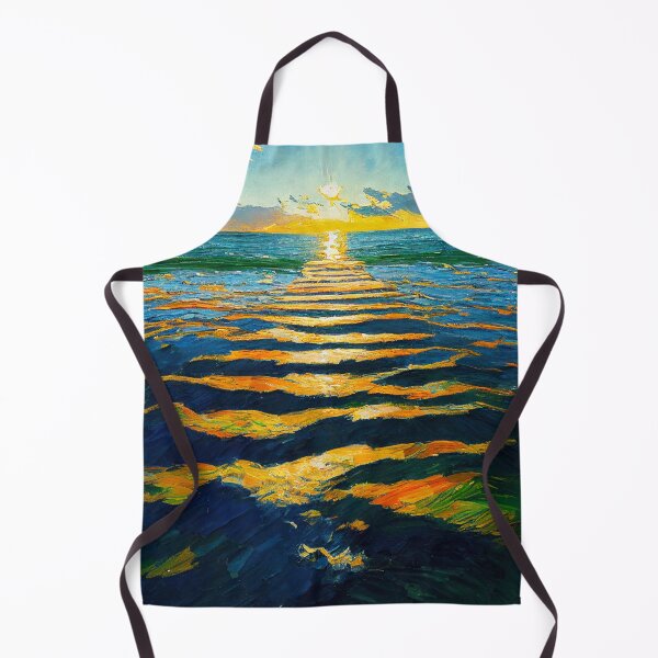 Item preview, Sunset Ocean - Impressionism designed and sold by SkyeArtShop.