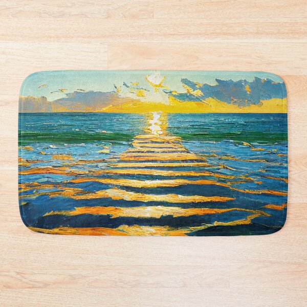 Item preview, Sunset Ocean - Impressionism designed and sold by SkyeArtShop.
