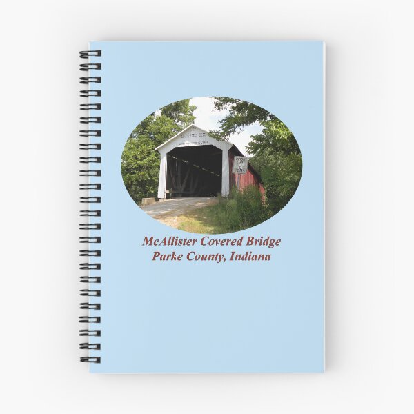 Item preview, McAllister Covered Bridge in Indiana designed and sold by gotucoveredart.