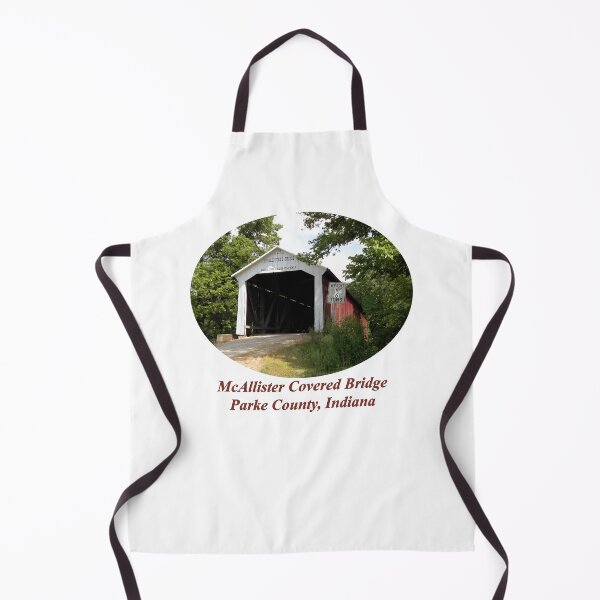 Item preview, McAllister Covered Bridge in Indiana designed and sold by gotucoveredart.