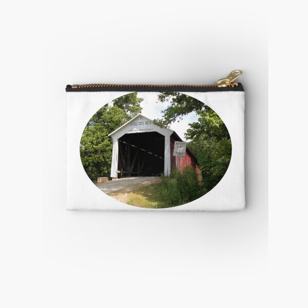 Item preview, McAllister Covered Bridge in Indiana designed and sold by gotucoveredart.