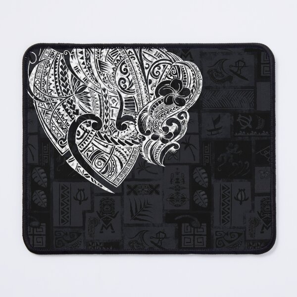 Item preview, Hawaiian - Samoan - Tapa Print With White Tribal Tattoos designed and sold by sunnthreads.