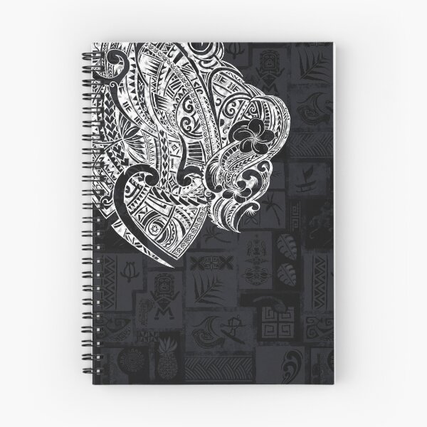 Item preview, Hawaiian - Samoan - Tapa Print With White Tribal Tattoos designed and sold by sunnthreads.